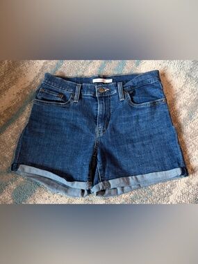 Levi's Dark Blue Size 28 Denim Jean Shorts